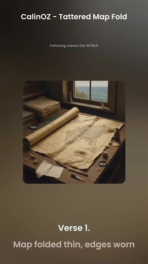 CalinOZ - Tattered Map Fold Discover