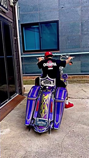 Custom Flame Paint Job on This Beast #harley #chopperlife #motorcycle