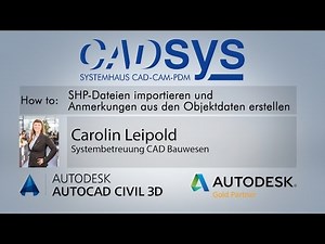 SHP Import und Anmerkungen aus importierten Objektdaten - AutoCAD® Civil 3D®