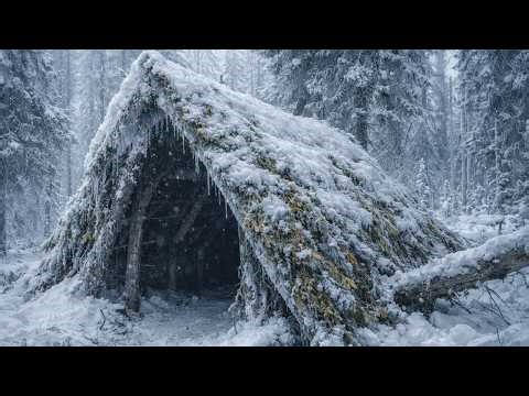 24 Hours Surviving EXTREME Heavy Snow | Extreme Off Grid Winter Life