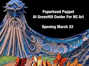 6.8K views · 163 reactions | NEXT WEEK our 25th anniversary gallery exhibition is opening at GreenHill Center for NC Art in Greensboro, NC! Please join our founders, Donovan Zimmerman and Jan Burger and our friend Jeghetto's Entertainment, LLC, for an opening reception on 3/22 at 5PM. Admission is FREE for the reception and to see the gallery, which will be open from March 22 to June 21! https://bit.ly/OfWingsandFeet | Paperhand Puppet Intervention | Facebook