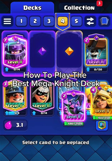 how to play the best mega knight deck in clash royale #clashroyale #clashroyaletips #clashroyaledeck #clashtok #clashroyalememes