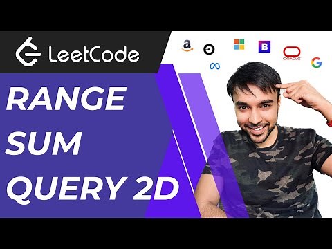 Range Sum Query 2D | also covers 1D array | Interview Essential | Prefix Sum
