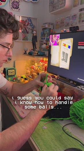 mastering them balls 🫡 yarn: ButterCloud Chenille