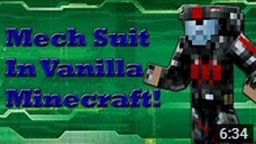 Mech Suit In Vanilla Minecraft! Minecraft Map
