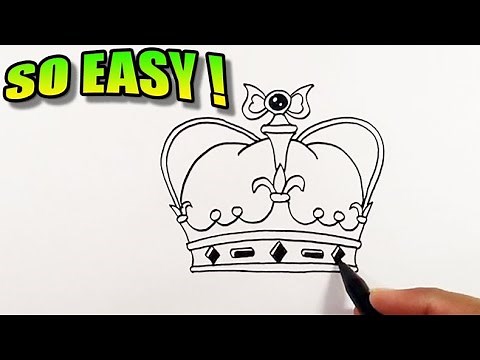 How to draw a king crown easy | Easy Drawings