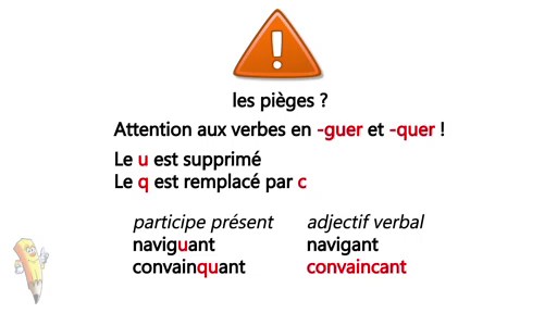 Règle : Participe présent - La conjugaison