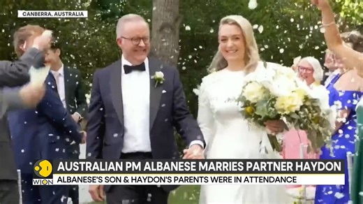 1K views · 18 reactions | Australian PM Anthony Albanese marries partner Jodie Haydon in a private ceremony in Canberra Ministers Penny Wong, Jim Chalmers, and Katy Gallagher were also seen among the guests Mohammed Saleh gets you this report | WION | Facebook