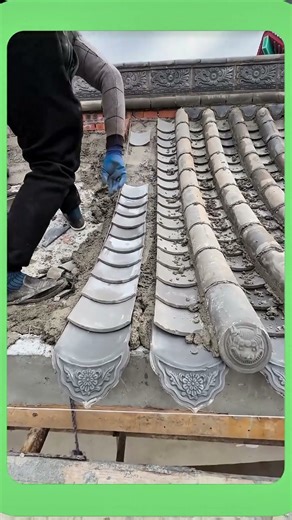 Smooth and Secure Roof Tile Installation #Roofing #Construction #Shorts