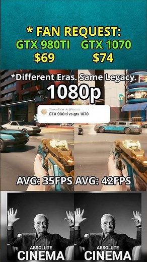 GTX 980 Ti vs GTX 1070: Iconic GPUs, Absolute Cinema (FAN REQUEST | EP.94)