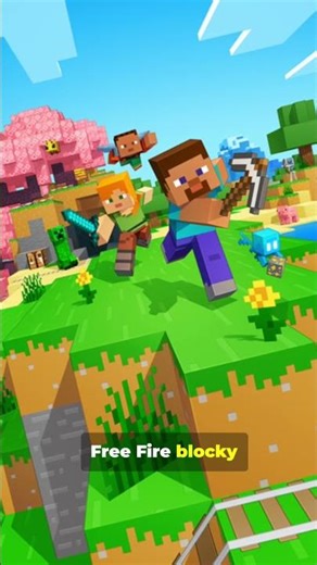Minecraft Vs Freefire, vote your favourite