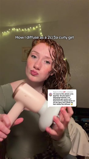 Curly Hair Diffusing Routine for Volume and Definition