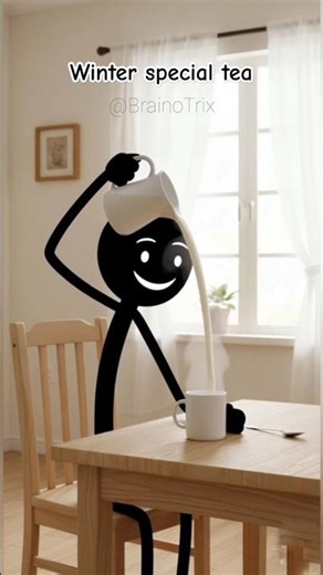 Satisfying tea ASMR ☕💛 #stickman #shorts #asmr #asmrfood #cooking #funny #relatable #tea