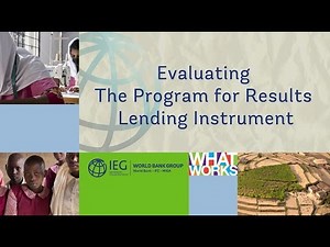Evaluating the Program for Results (PforR) Lending Instrument