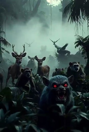 “Red-Eyed Beast Emerges from the Fog!”