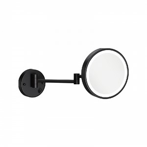[Hot Item] Hotel Black Round Makeup LED Light Magnifying Mirror