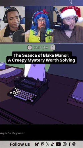 2.5K views · 11 reactions | On last week’s Halloween special, The Game Informer Show crew recommended a fascinating new detective mystery game, The Seance of Blake Manor. #horrorgames #indiegame #podcastclips #pcgaming | Game Informer | Facebook