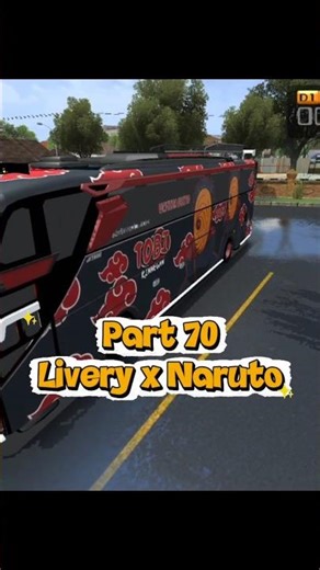 Bus Indonesia Livery Anime Tobi #shorts #bussimulatorindonesia #anime