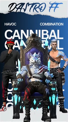 Cannibal Havoc Bundle Dress Combination 😱 | Winter Ring FreeFire #Shorts