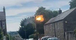Exploding electricity pole leaves more than 60 people without power