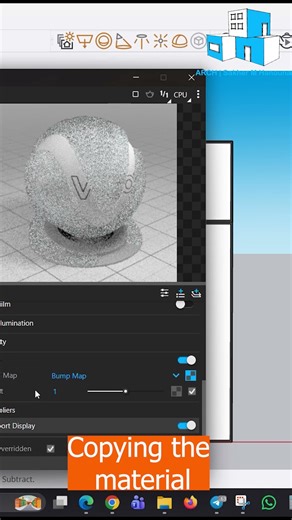 How to create a fluted glass material in V-Ray - SketchUp