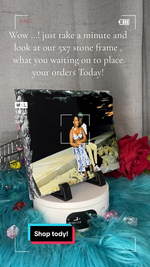 Place your order today Stone frame you can never ho wrong #webreathelifeintoyourdesign #viralvideo #jamaicantiktok🇯🇲viral #tumblermaker #smallbusiness #mediumbusinessowner #foryoupage #teachersdayspecial #giftideas #customizedgifts #fypシ #foryourpage