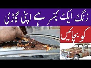 The best way to repair a car's rusted glass frame to prevent the area from rusting again