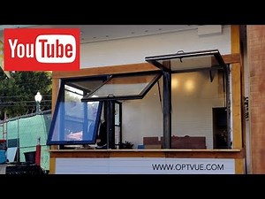 OPTVUE™ - Pass Through Out Window - Servery Window - Gas Strut Window