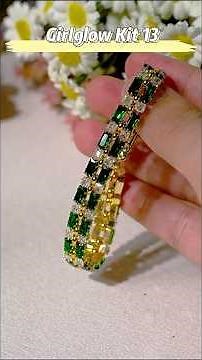 Tutorial | Kit 13 Bracelet | Make A Bracelet with 3x6mm Rectangle & Square CZs Zircon Bead #zirconia