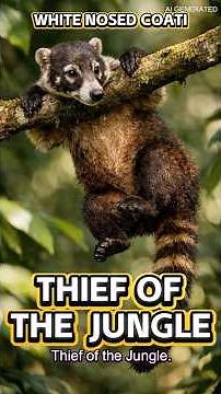 The Jungle Thief You’ve Never Noticed |White-Nosed Coati #wildlife #aboutanimals #rarespecies #rare