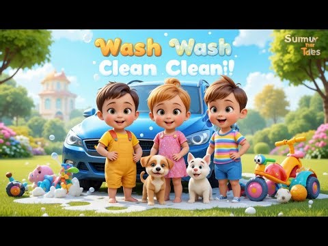 Car Wash Rhymes | Nursery Rhymes & Kids Songs | Sumutales