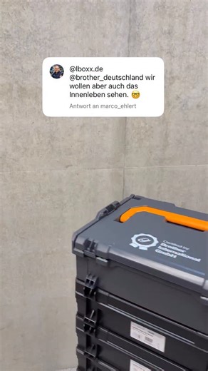 L-BOXX | BS Systems GmbH & Co. KG on Instagram: "Auf Wunsch von euch: ein Blick ins Innere der L-BOXX von @brother_deutschland 👀 Die integrierte Schaumstoffeinlage der Brother L-BOXX 136 bietet passgenaue Aussparungen für PT-E560BT, Akku, Kabel und Schriftbänder. Passgenau. Sicher. Einsatzbereit. 🧰 Wahlweise als komplettes Set mit Gerät oder als leere L-BOXX mit Schaumeinlage, falls du dein Brother-Tool schon besitzt. #LBOXX #Brother #Handwerk #Beschriftung #Organisation"