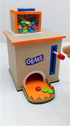 Candy 😱Vending 💥😱Machine कैसे बनाएं || How to make Gems Cardboard #shorts #viral #ytshorts #short