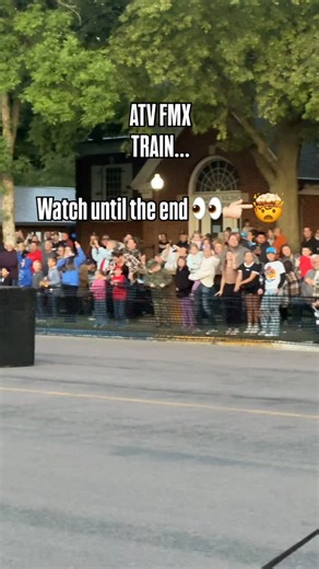 A massive ATV train to close out Small Town Saturday Night in Morgan, MN! We love events close to home - thanks again to promoters and all the fans who made this night special on Derek’s 40th birthday 🎉 #atvbigairtour | ATV Big Air Tour