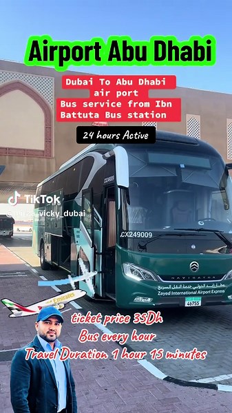 Bus Service from Dubai to Abu Dhabi Airport