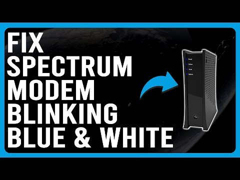 How To Fix Spectrum Modem Blinking Blue And White (Indicates No Signal - Best Troubleshoot Guide!)