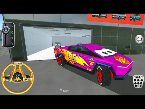 McQueen Style Tesla Cybertruck Drive in 3D Driving Class | Android Gameplay