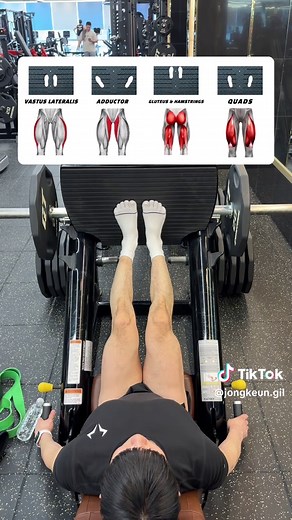 🔽발 위치에 따른 자극 차이 4가지🔽 🔸레그 프레스(Leg Press)🔸 ⠀ 1. 발 위치를 좁게 (Narrow Stance) - 외측광근(Vastus Lateralis) 자극시킵니다. ⠀ 2. 발 위치를 넓게 (Wide Stance) - 내전근(Adductor Muscles) 및 내측광근(Vastus Medialis) 자극시킵니닼 ⠀ 3. 발 위치를 높게 (High Foot Placement) - 햄스트링(Hamstrings) 및 둔근(Glutes)을 자극시킵니다. ⠀ 4. 발 위치 기본 (Standard Foot Placement) - 대퇴사두근(Quadriceps) 균형 자극으로 자극시킵니다. ⠀ #하체운동 #하체 #legs #leg #legday #레그데이 #레그프레스 #legworkout #오운완