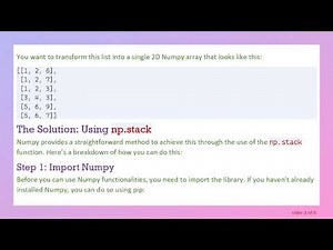 How to Concatenate 1D Numpy Arrays into a 2D Numpy Array