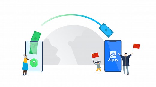 Send Chinese yuan instantly to Alipay users (card & wallets)