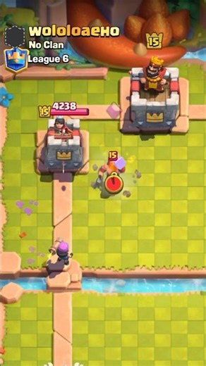 Lumberjack is TOO FAST To Activate King Tower 🤣🤣 #clashroyale