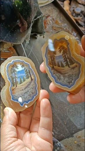 Wow.. beautiful 3D landscape image in a rock formation #gems