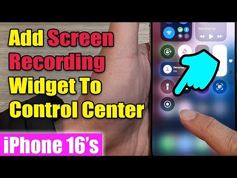 🎥 How to Add Screen Recording to Control Center on iPhone 16/16 Pro Max & iOS 18