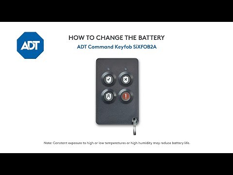 How to change the battery in your ADT Command Keyfob SiXFOB2A