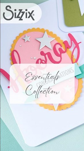 Sizzix Essentials Collection | Essential Thinlits, Framelits, Stencils and Stamps #sizzix