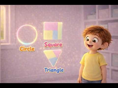 Circle Square Triangle Song 🎵 | Shapes for Preschool KidsCircle, Square , Triangle