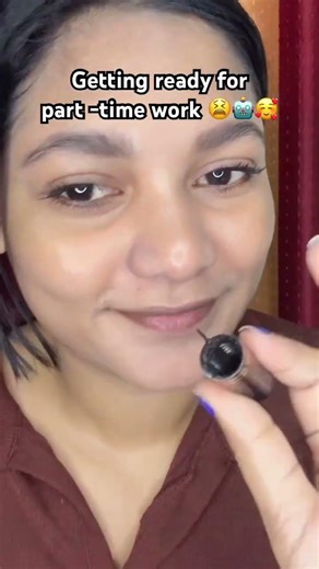 Getting ready for part time work 😫😂 # #latestinbeautylineupproducts #youtubeshorts #makeup