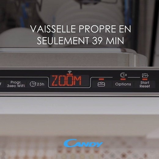 Une vaisselle parfaitement propre et sèche en seulement 39 minutes ? Grâce à Brava et à sa fonction Zoom, gagnez du temps ⏱️ | Candy