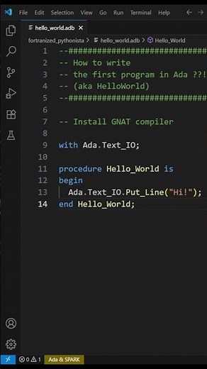 How to write the first program | Tutorial | Ada for beginners | #ada