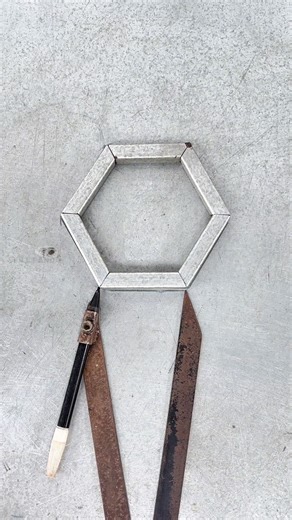 Easy steps to find the angles of a hexagon #shorts